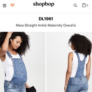 DL1961 Mara Straight Ankle Maternity Overalls